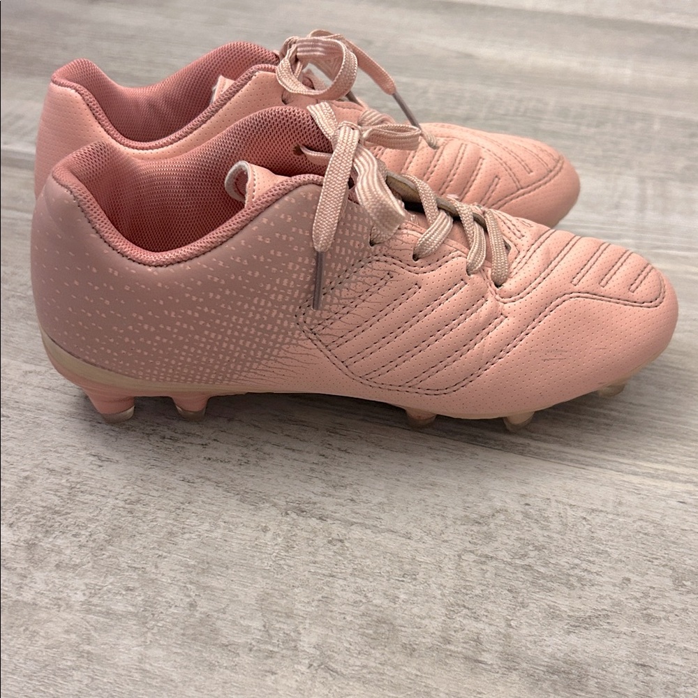 Deja Tu Huella Girls Lace Up Soccer Cleats | Pink | Size 1
